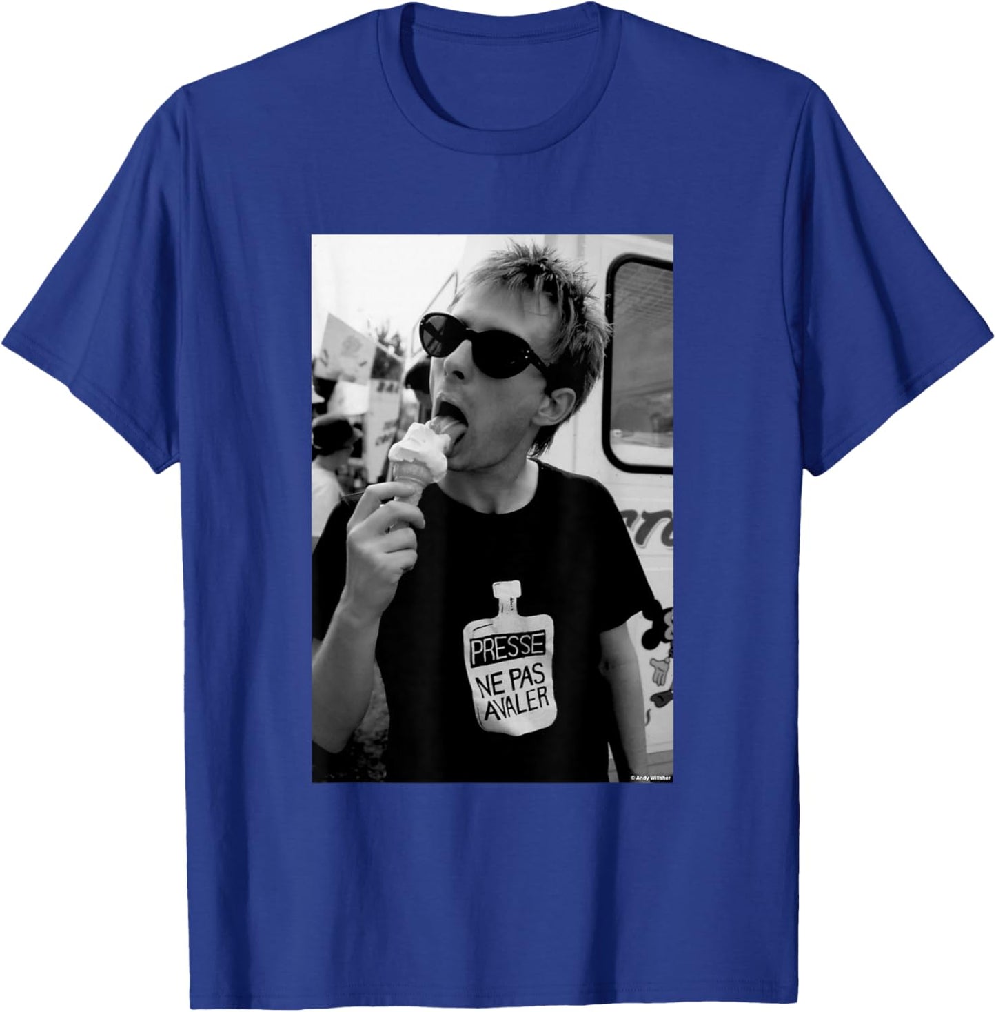 Thom Yorke of Radiohead The Bends Era by Andy Willsher T-Shirt - T-Shirt | Royal