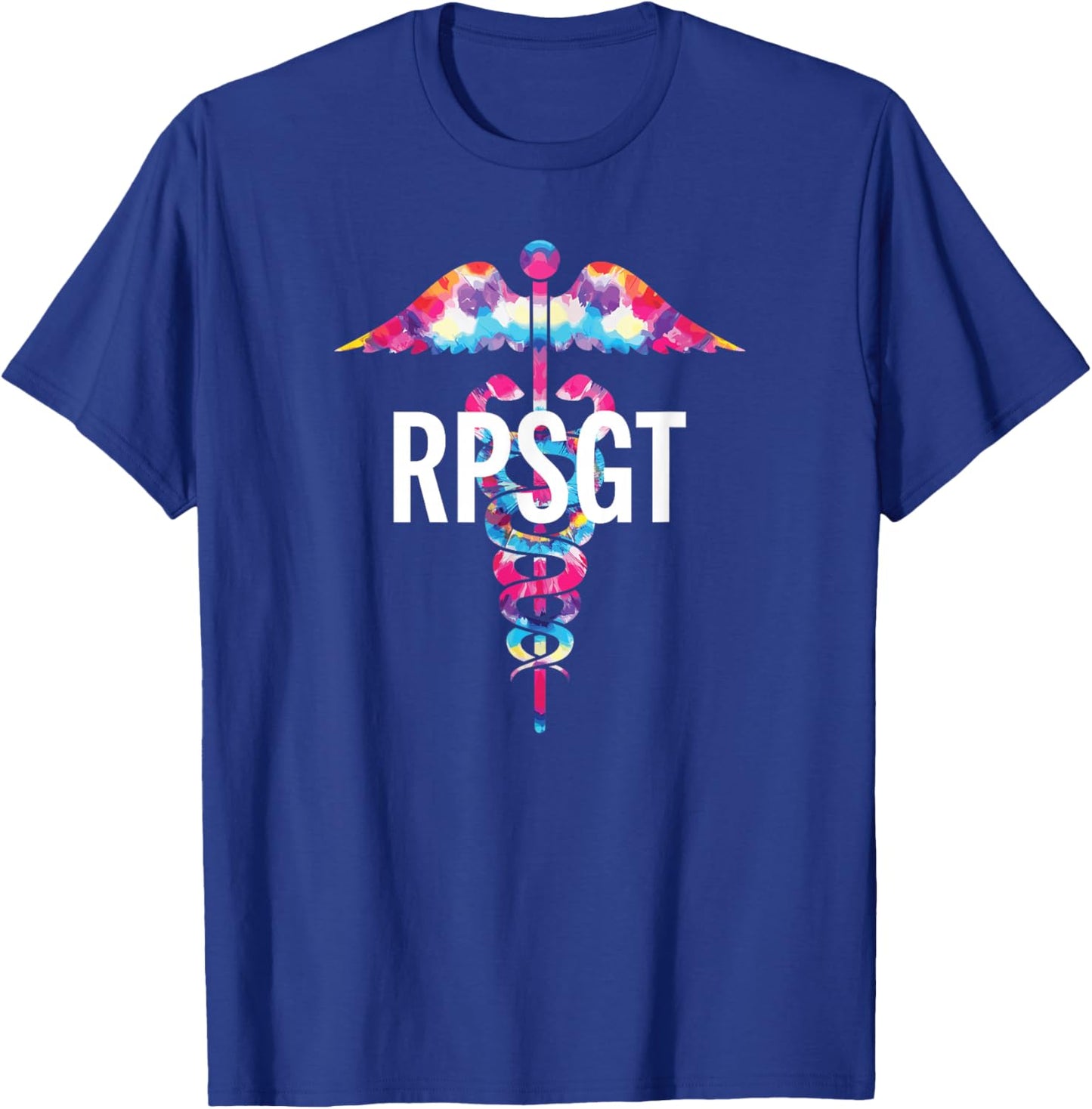 Sleep Technologist Polysomnographic Tech RPSGT Caduceus T-Shirt - T-Shirt | Royal