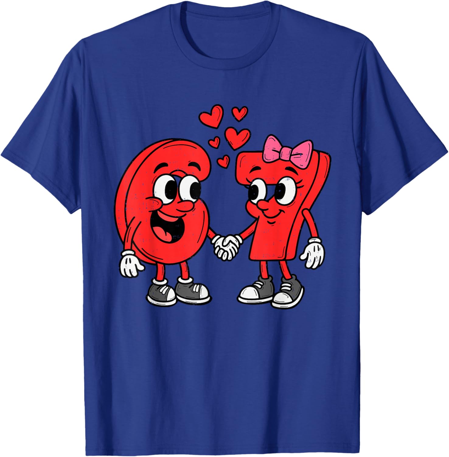 Cute Six Seven 6 7 Meme Valentines Day Girl Boy Teen Kids T-Shirt - T-Shirt | Royal