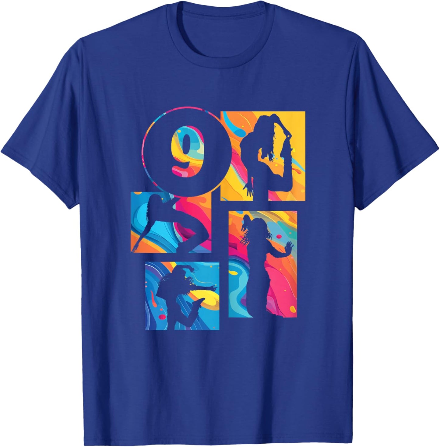 9th Birthday Girl Hip Hop Dancer Breakdancer 9 Years Old T-Shirt - T-Shirt | Royal