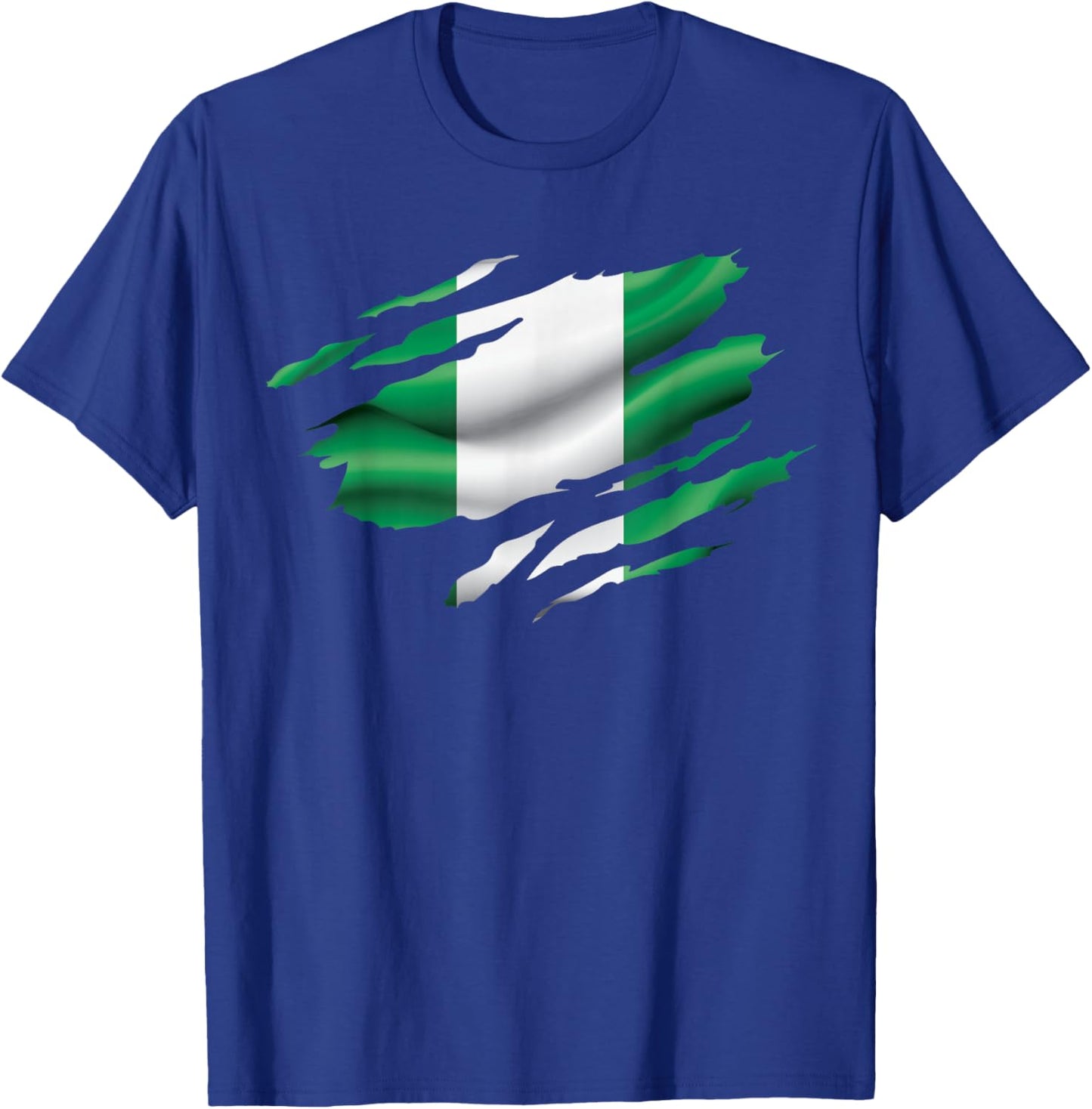 Nigeria Proud Heritage National Nigerian Flag Roots T-Shirt - T-Shirt | Royal