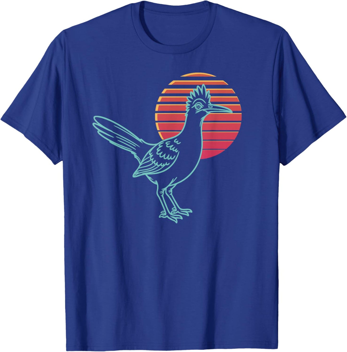 Roadrunner Lover Animal Retro Synthwave 80s T-Shirt - T-Shirt | Royal