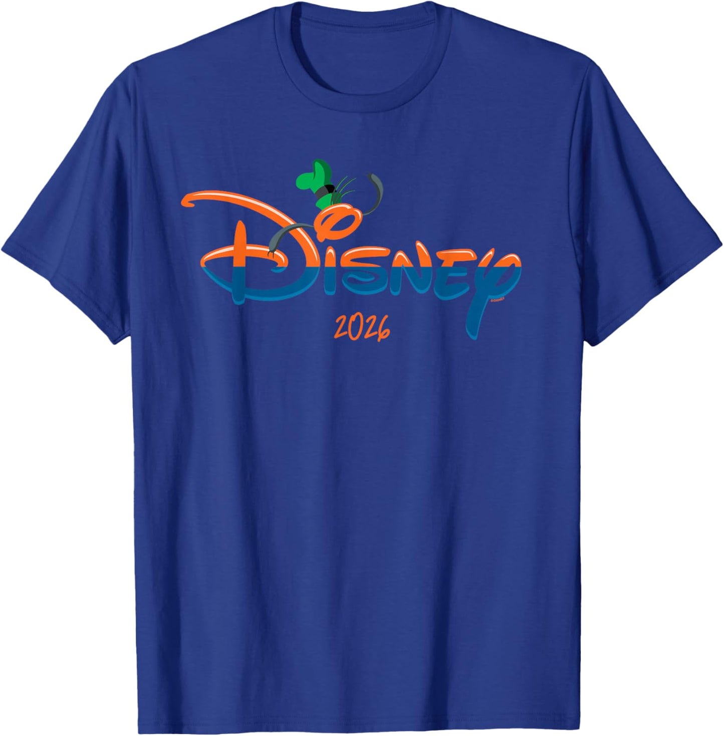 Disney Goofy Script Logo 2026 Vacation Trip Matching T-Shirt - T-Shirt | Royal