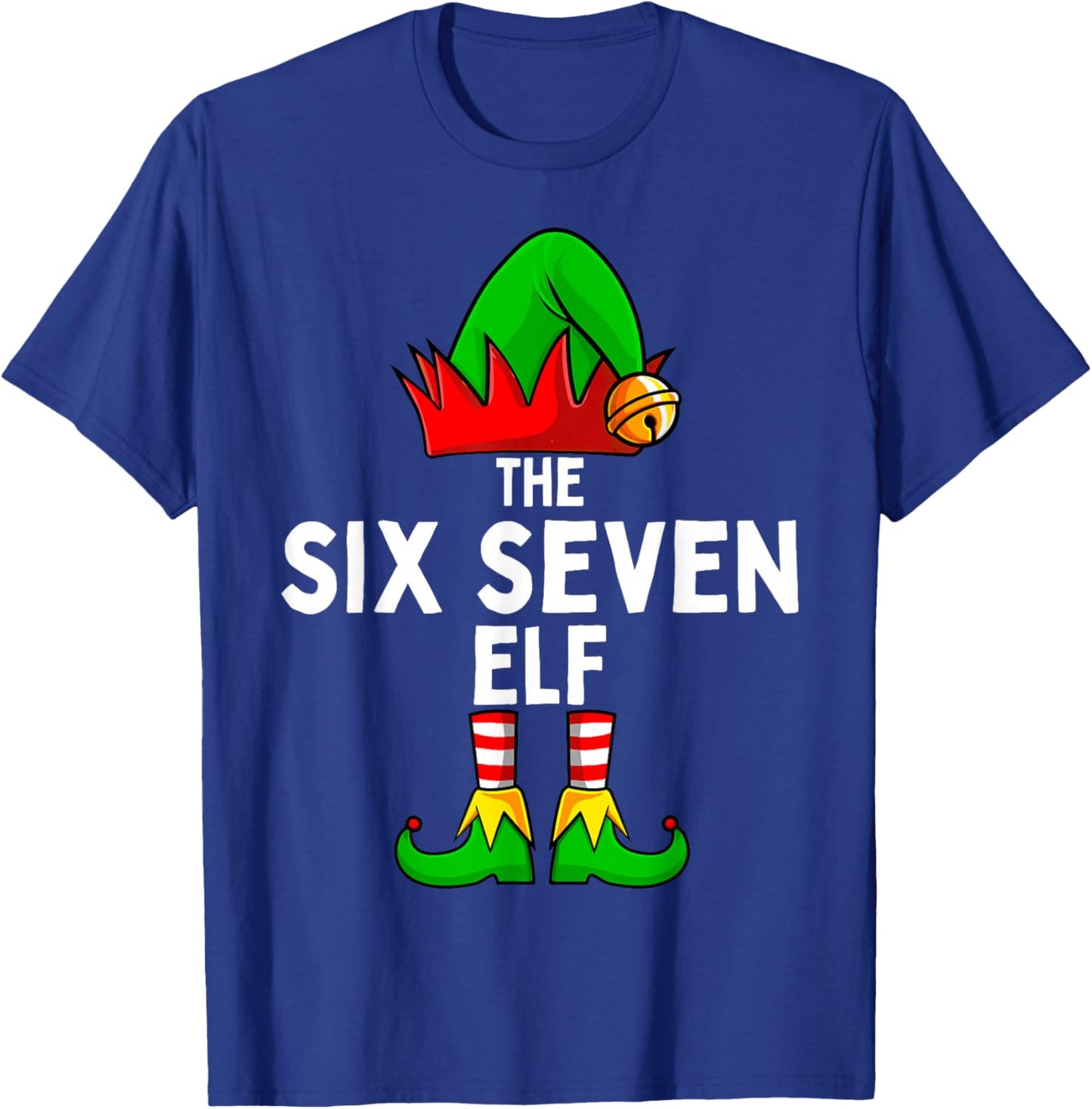 6-7 Elf Meme Christmas Costume Matching Family 67 Brainrot T-Shirt - T-Shirt | Royal