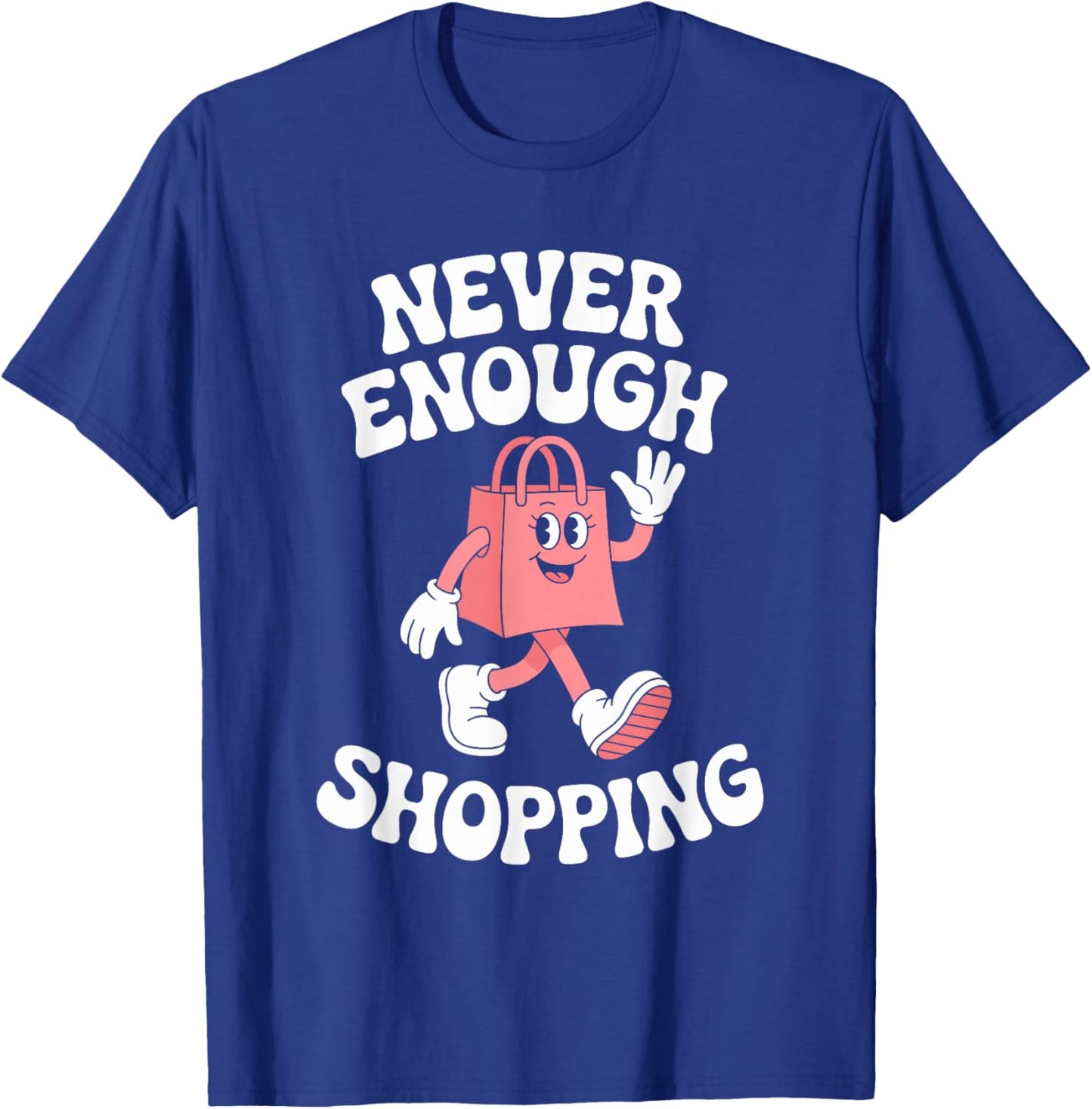 Funny Shopping Retro T-Shirt - T-Shirt | Royal