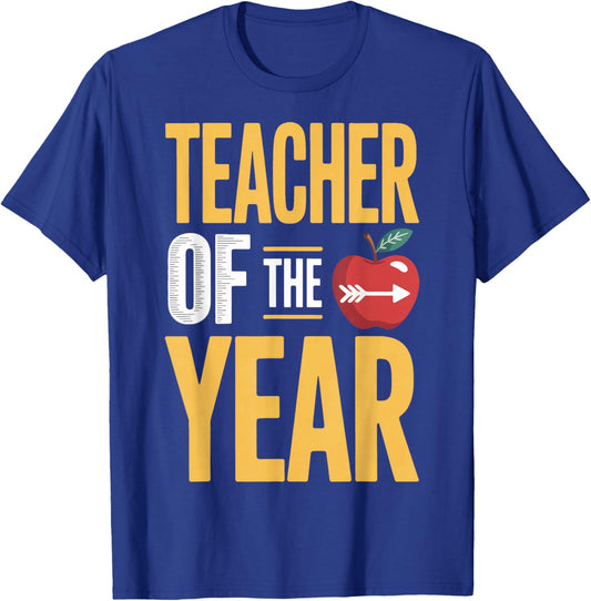 Teacher of The Year Top Student Mentor T-Shirt - T-Shirt | Royal