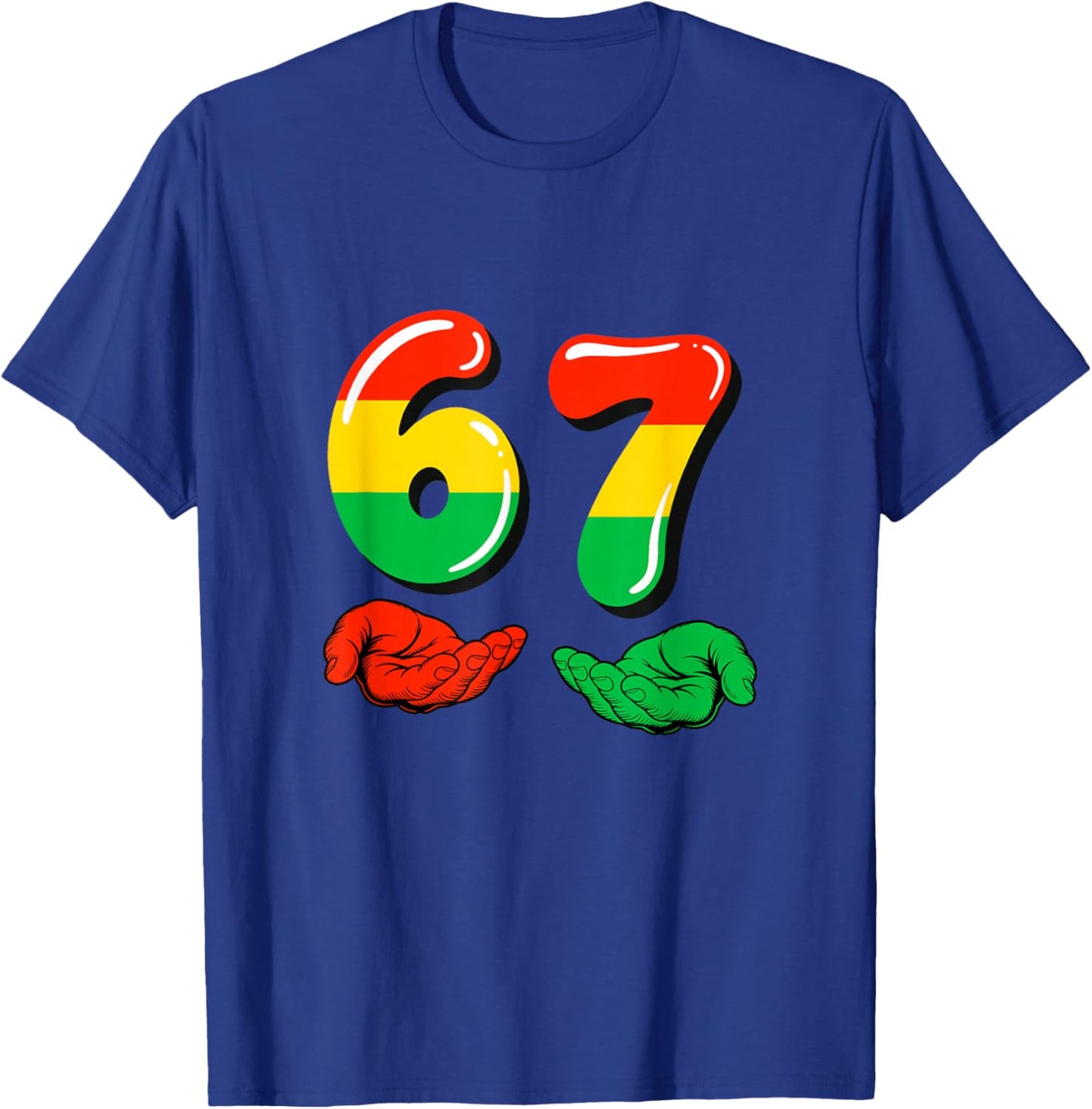 67 Black History Month Funny Six Seven Meme Bruh African T-Shirt - T-Shirt | Royal