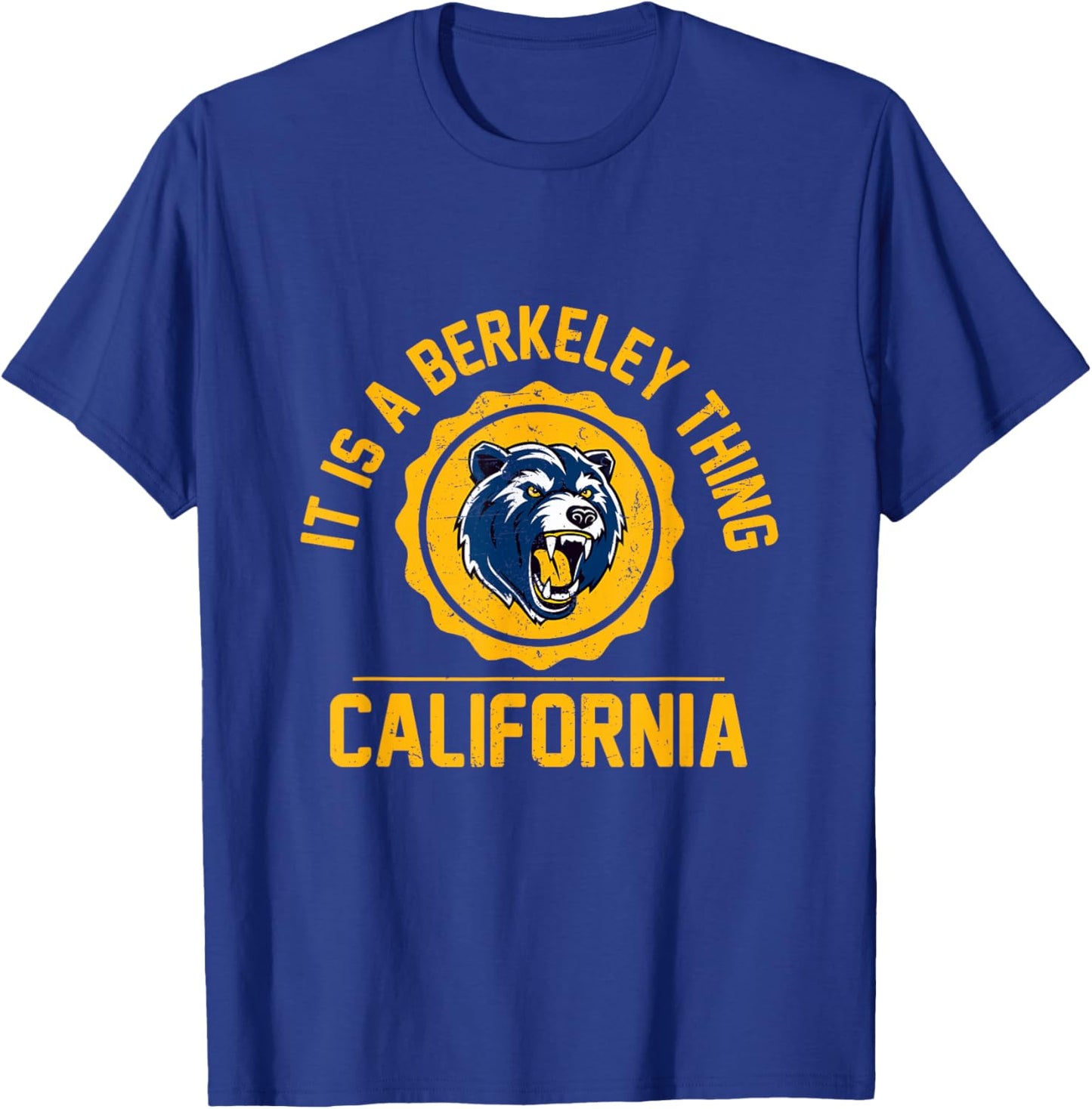 It’s A Berkeley Thing California Vintage Athletic Sports T-Shirt - T-Shirt | Royal
