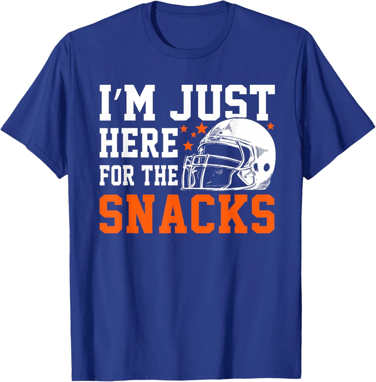 Just Here for The Snacks American Football Funny Women Kids T-Shirt - T-Shirt | Royal