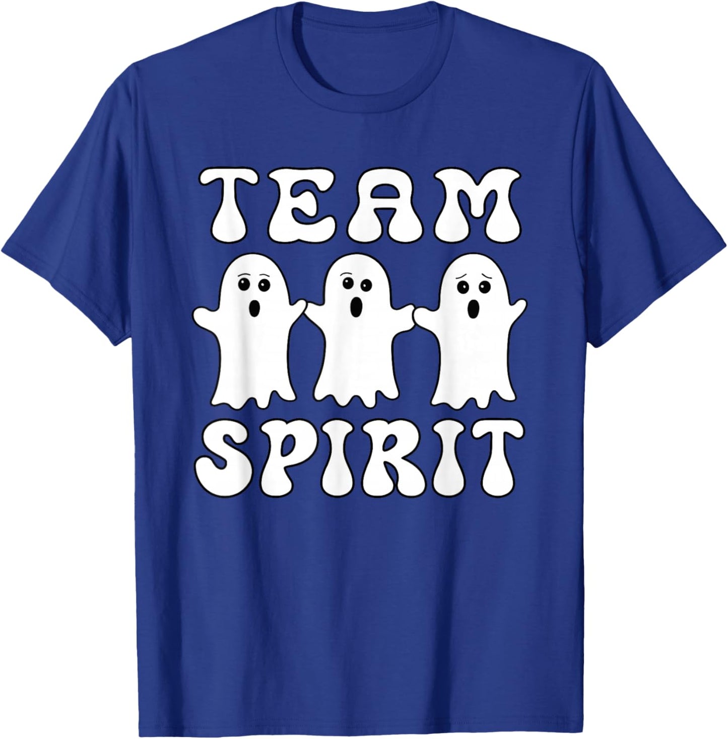 Funny Ghost Team Spirit Halloween Matching Group T-Shirt - T-Shirt | Royal