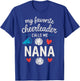 My Favorite Cheerleader Calls me Nana Grandma Cheerleading T-Shirt - T-Shirt | Royal