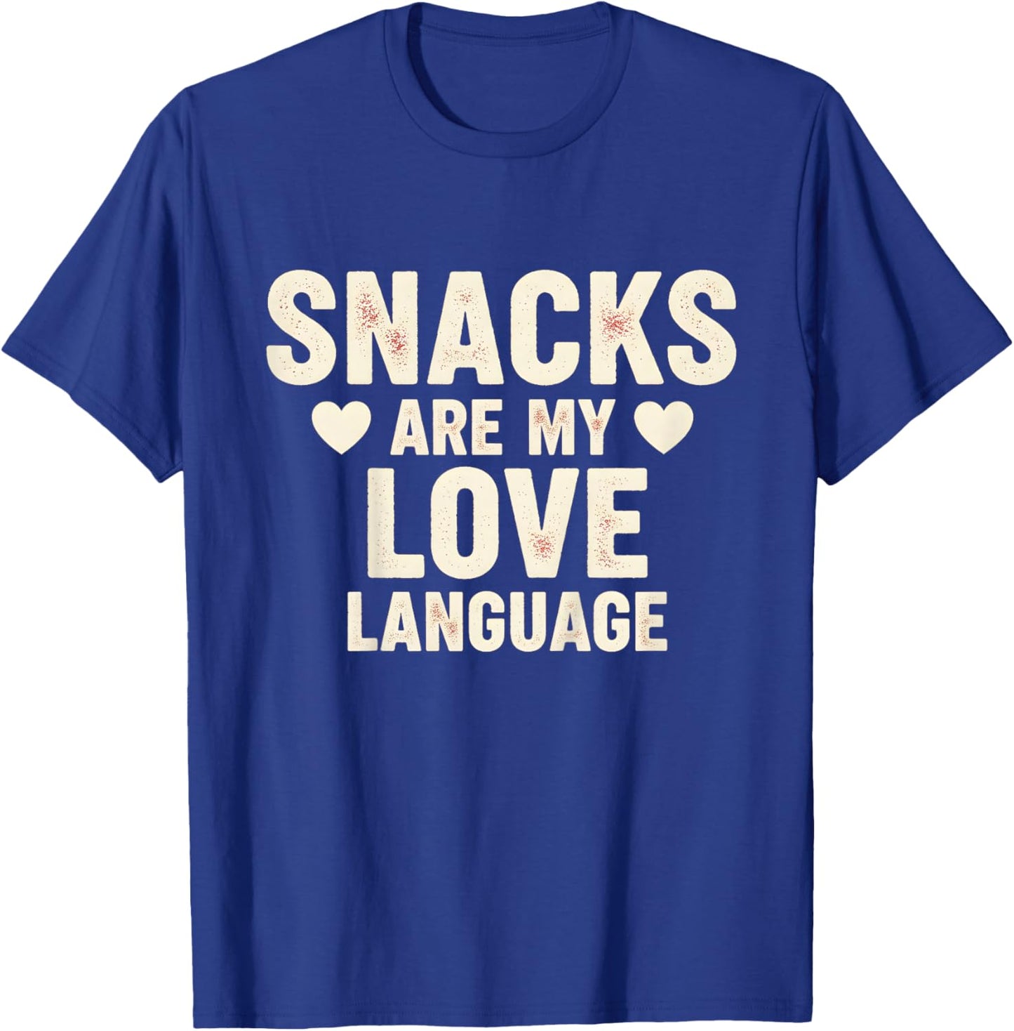 Kids Snacks are My Love Language Valentines Day Boy Girl Toddler T-Shirt - T-Shirt | Royal