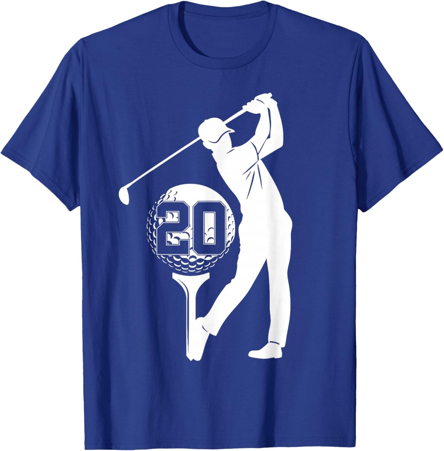 20 Years Golf 20TH Birthday T-Shirt - T-Shirt | Royal