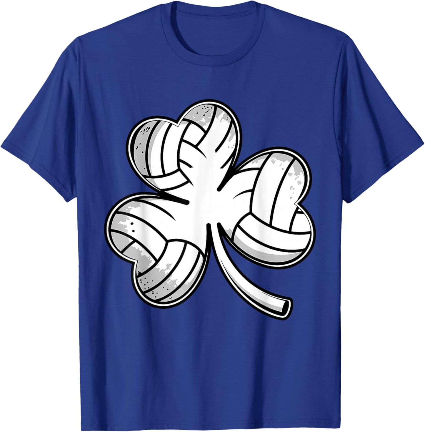 Volleyball Irish Shamrock Clover Sports St. Patricks Day T-Shirt - T-Shirt | Royal