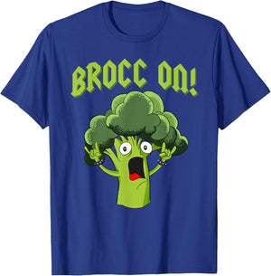 Broccoli Brocc On T-Shirt - T-Shirt | Royal