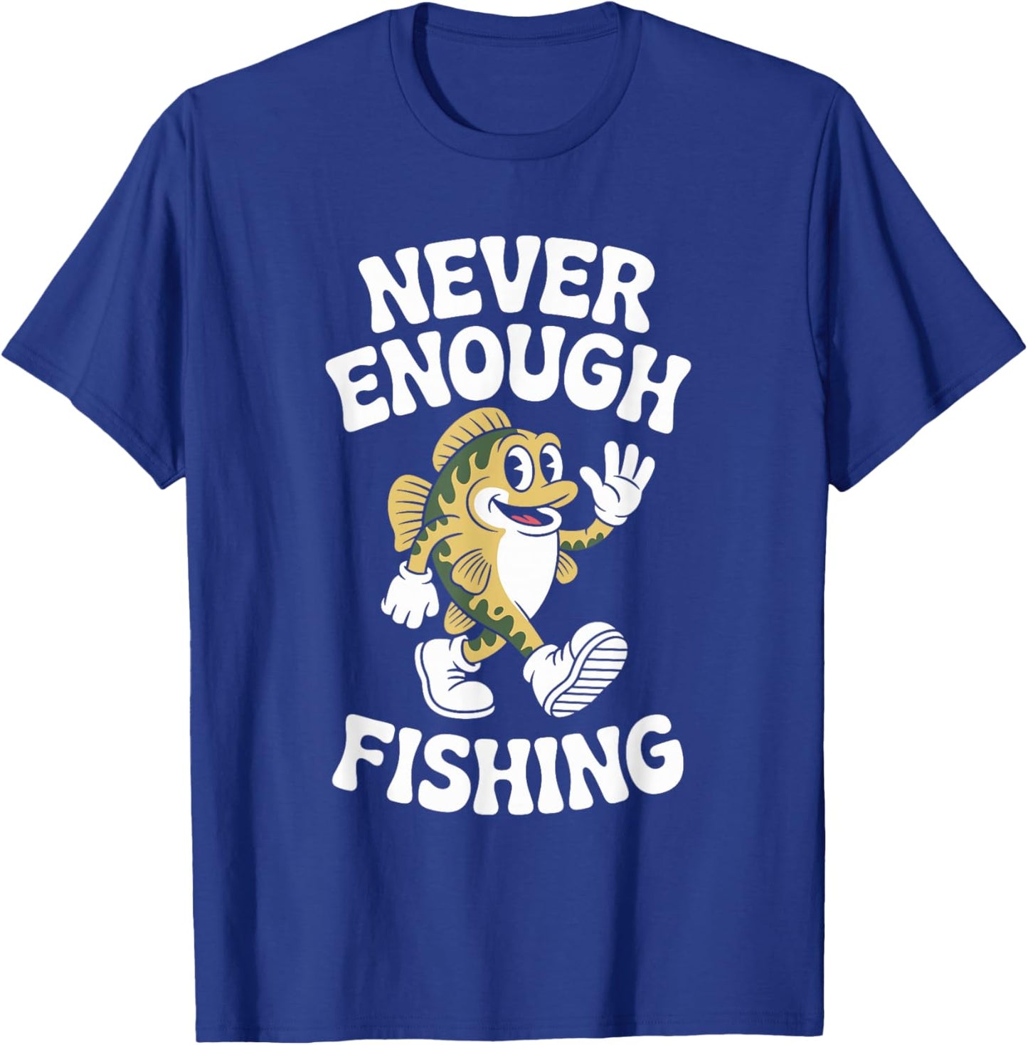 Funny Fishing Retro T-Shirt - T-Shirt | Royal