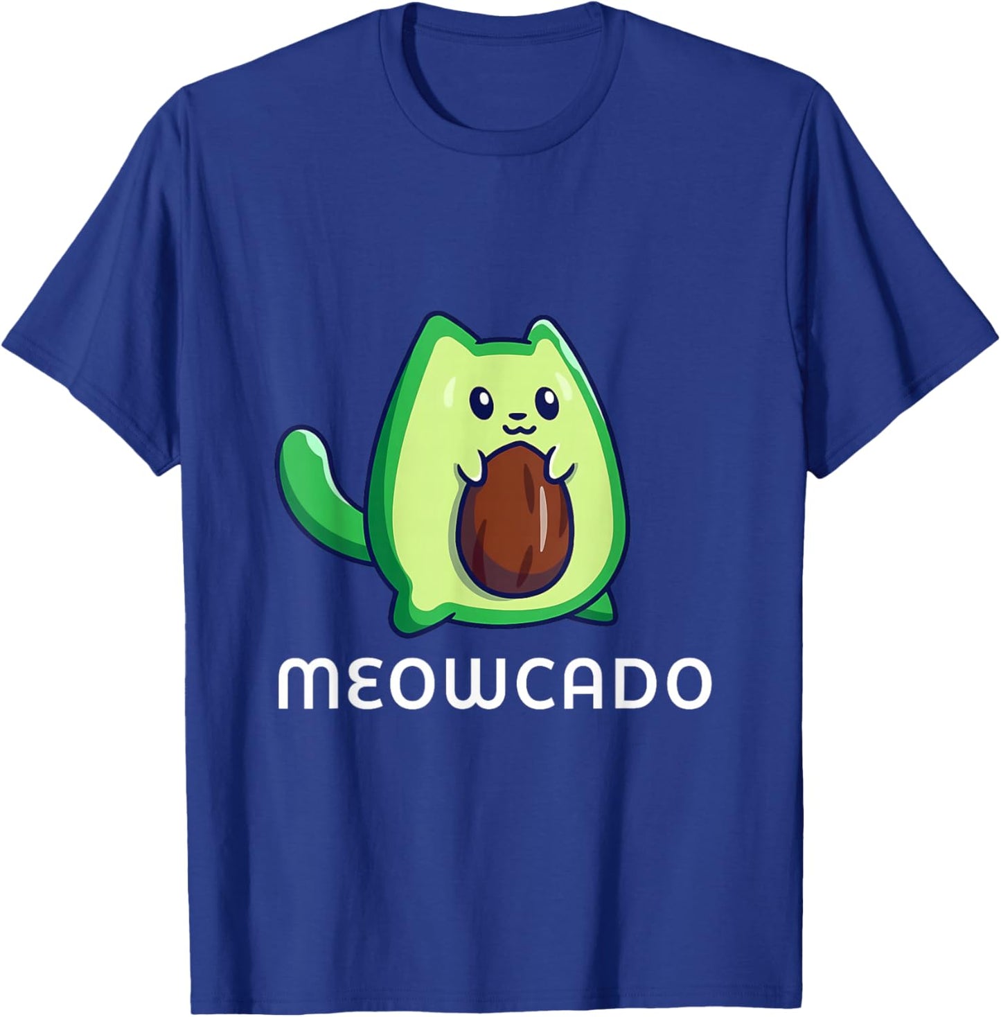 Meowcado Avocado Cat Funny Cute Kawaii Animal Meme T-Shirt - T-Shirt | Royal