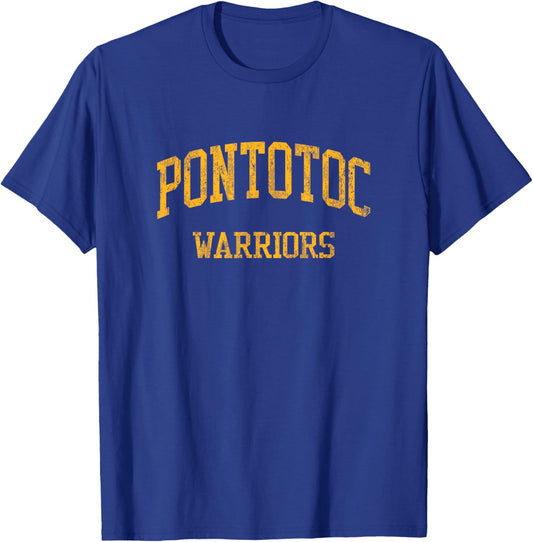 Pontotoc High School HS Pontotoc MS Vintage Sports T-Shirt - T-Shirt | Royal
