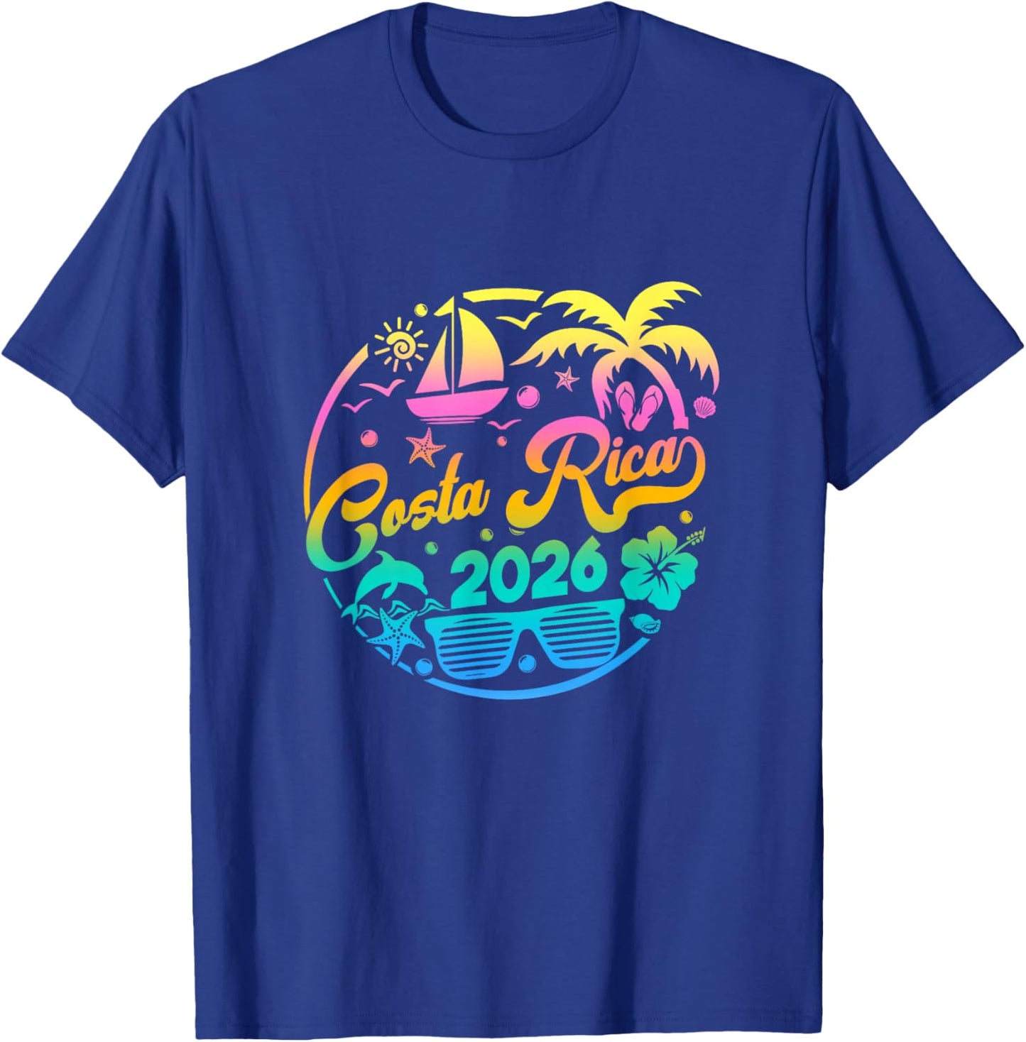 Costa Rica 2026 Family Vacation Beach Matching Group T-Shirt - T-Shirt | Royal