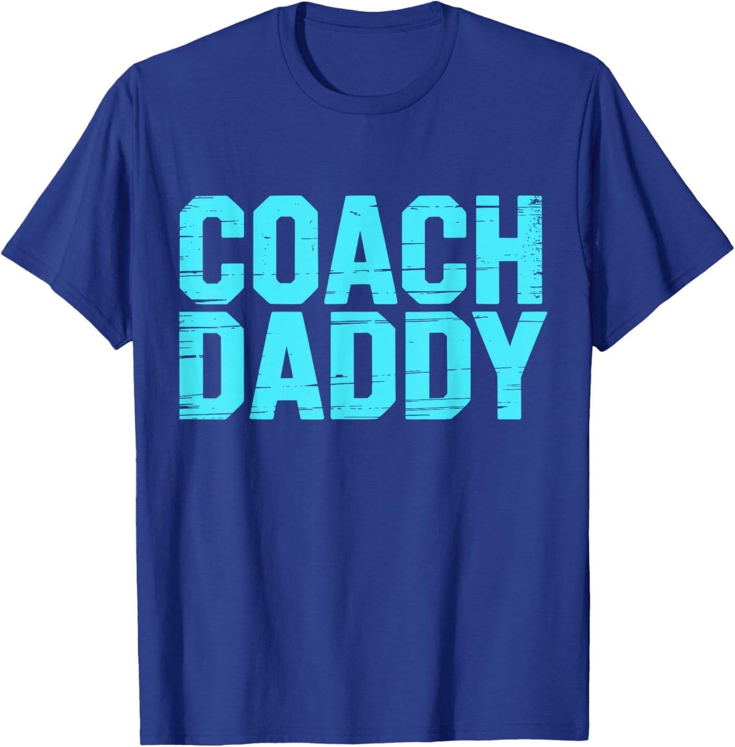 Coach Daddy Best Coach Dad Funny Sports T-Shirt - T-Shirt | Royal