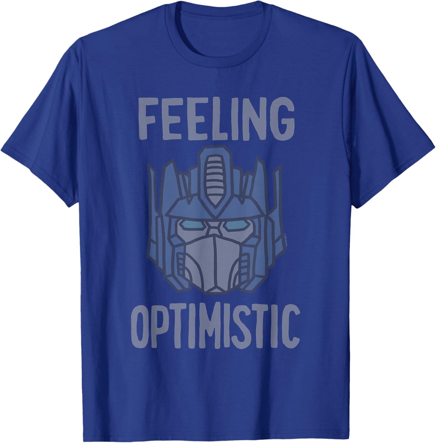 Transformers Optimus Prime Feeling Optomistic T-Shirt - T-Shirt | Royal