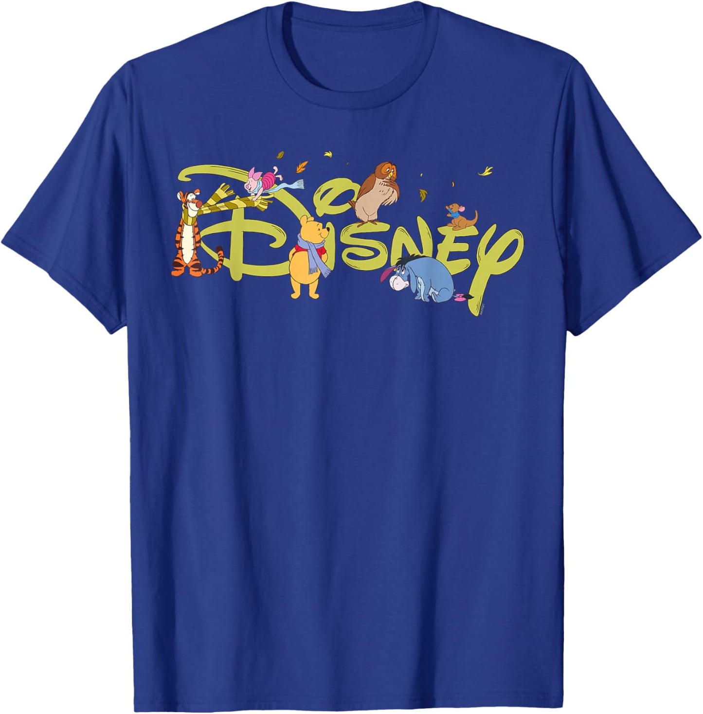 Disney Winnie The Pooh & Friends Script Logo Trip Vacation T-Shirt - T-Shirt | Royal