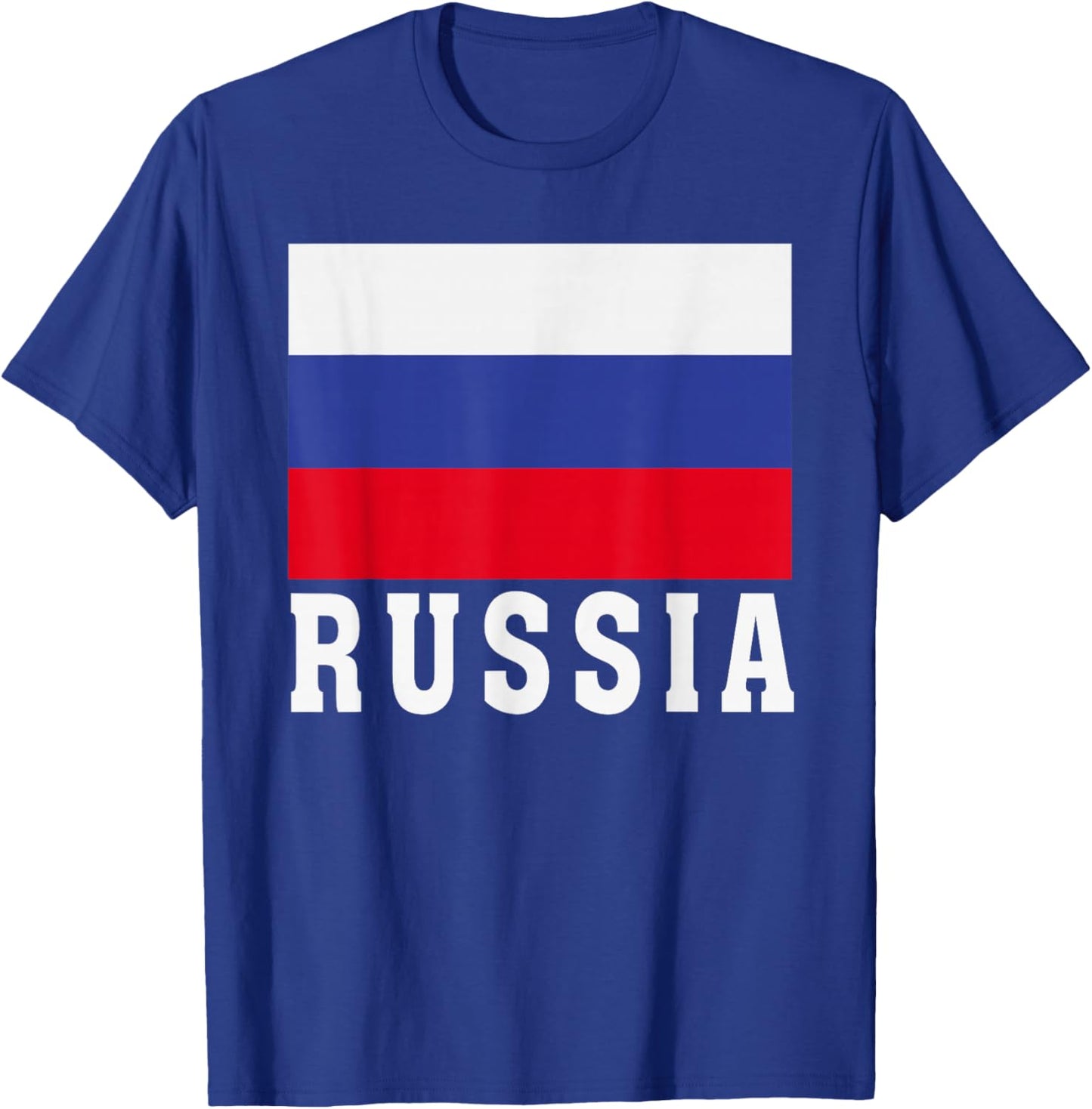 Russia Flag Patriotic National Roots Souvenir T-Shirt - T-Shirt | Royal