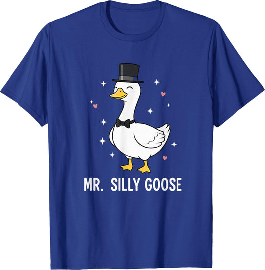 Mr Silly Goose Funny Bride Wedding Matching T-Shirt - T-Shirt | Royal