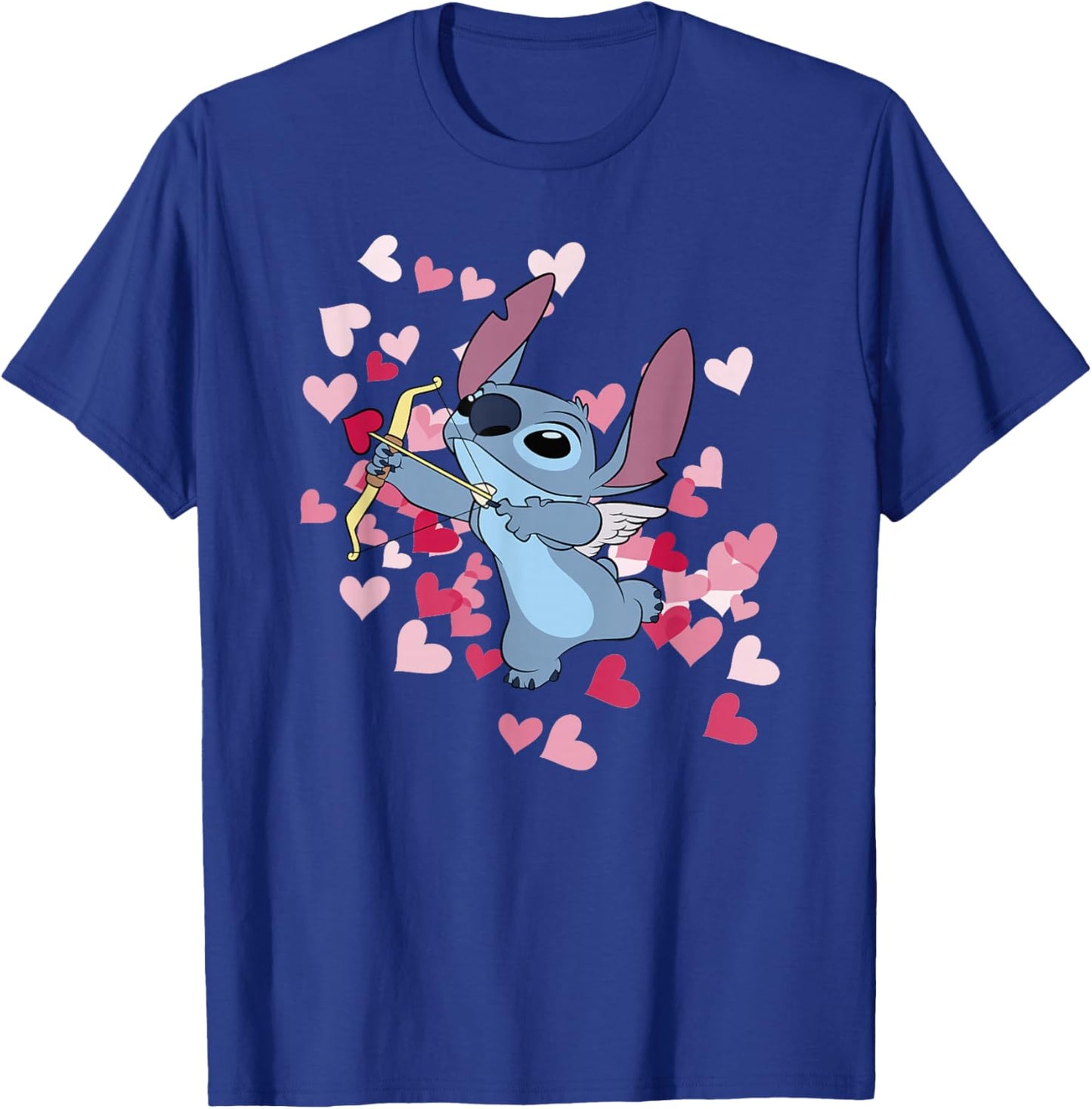 Disney Lilo & Stitch Valentine's Day Cute Cupid Stitch T-Shirt - T-Shirt | Royal