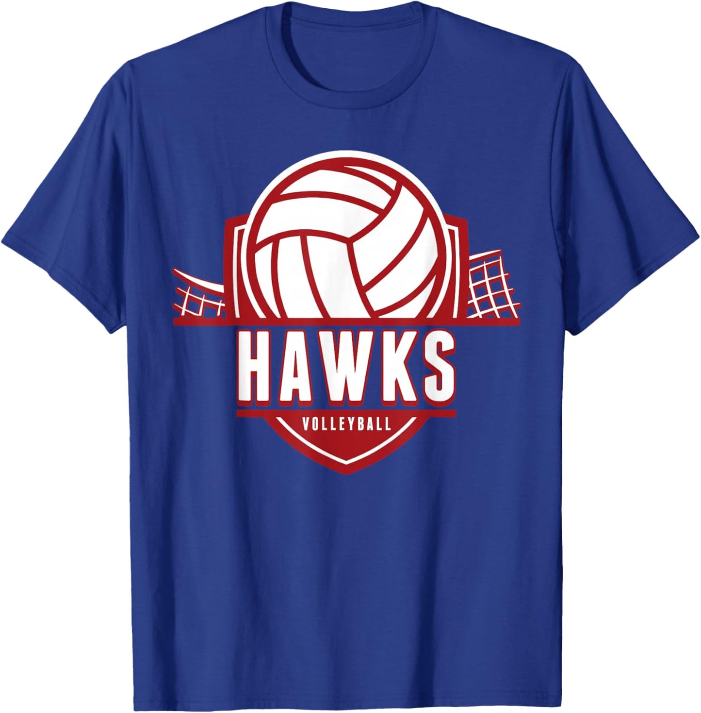 Hawks Volleyball Back to School Spirit M T-Shirt - T-Shirt | Royal