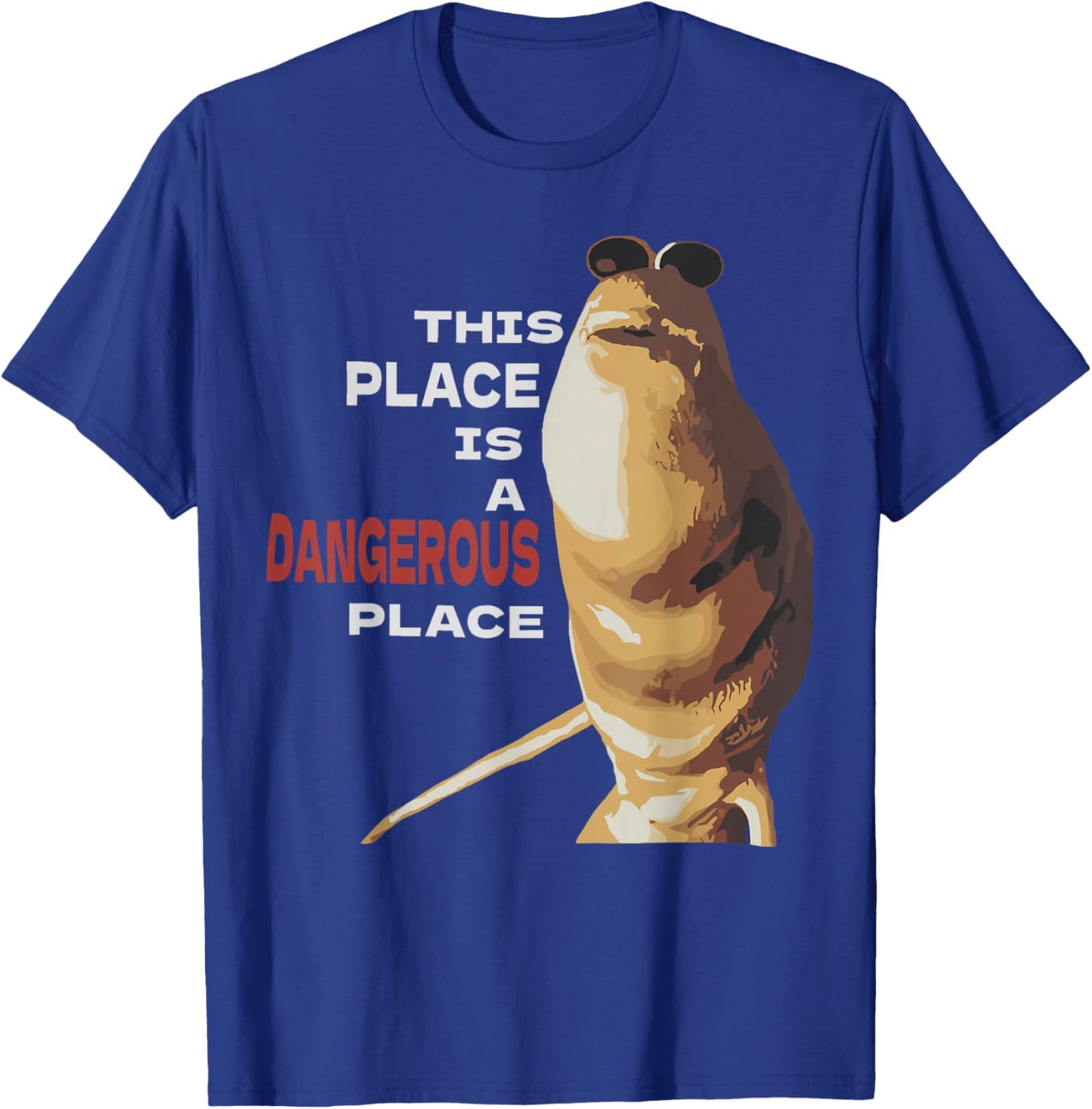 Marcus The Worm Cartoon Character Graphic Art T-Shirt - T-Shirt | Royal