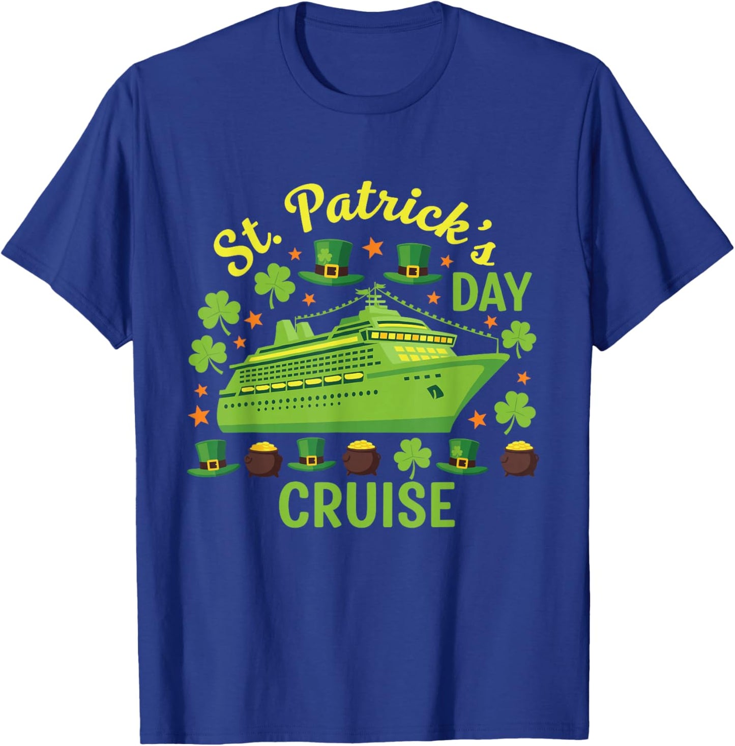 St Patrick's Day Cruise 2026 Family Matching Vacation Squad T-Shirt - T-Shirt | Royal