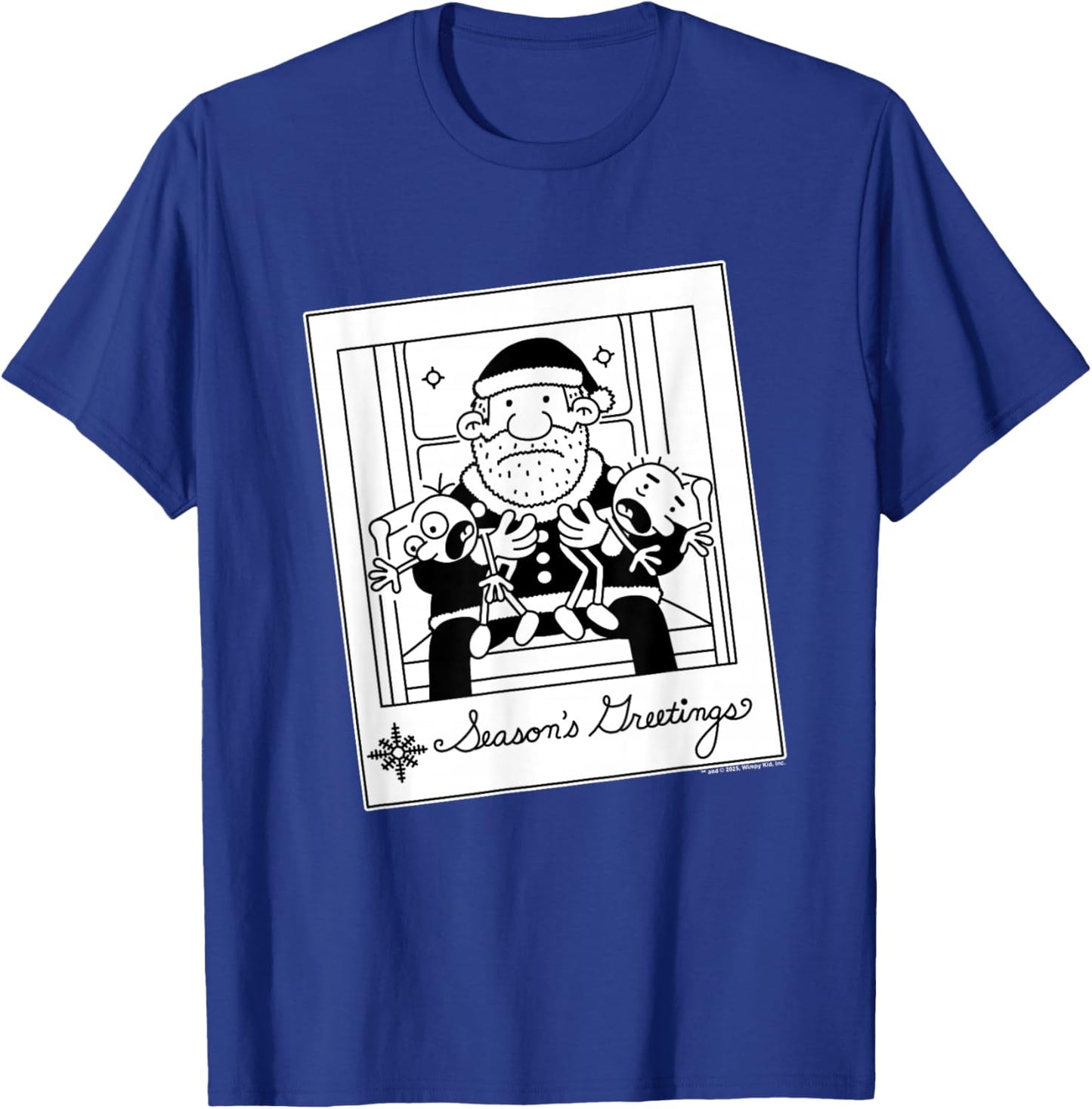 Diary of a Wimpy Kid Santa Greeting's Photo T-Shirt - T-Shirt | Royal