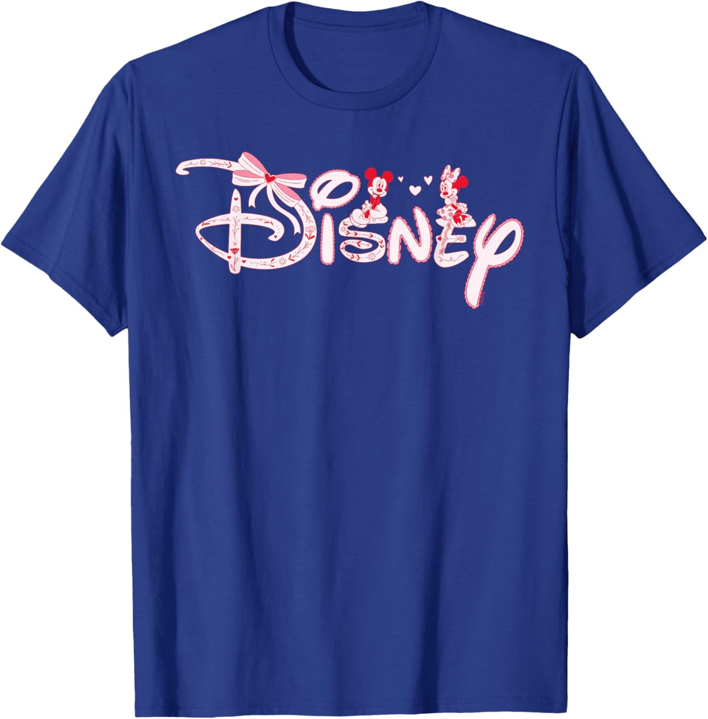 Disney Mickey & Minnie Coquette Valentine's Day Cute Trip T-Shirt - T-Shirt | Royal