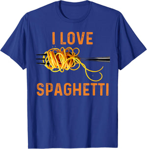 Spaghetti Art Women Pasta Lover Meatballs Spaghetti T-Shirt - T-Shirt | Royal