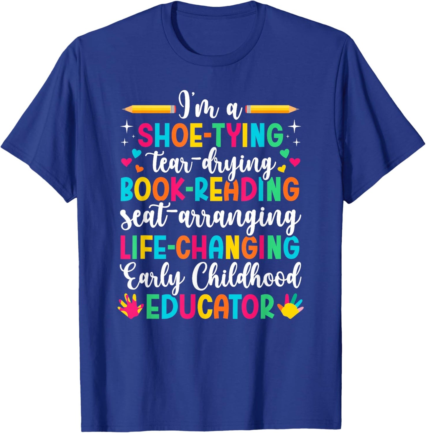 Early Childhood Educator Definition Early Childhood Teacher T-Shirt - T-Shirt | Royal