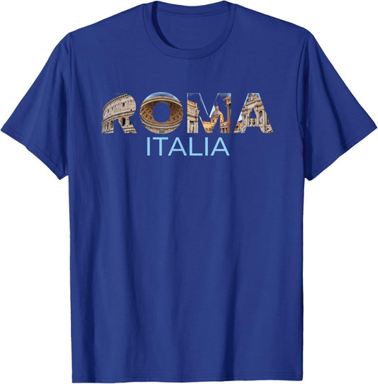 Roma Italia Rome Italy Travel Landmark Souvenir T-Shirt - T-Shirt | Royal