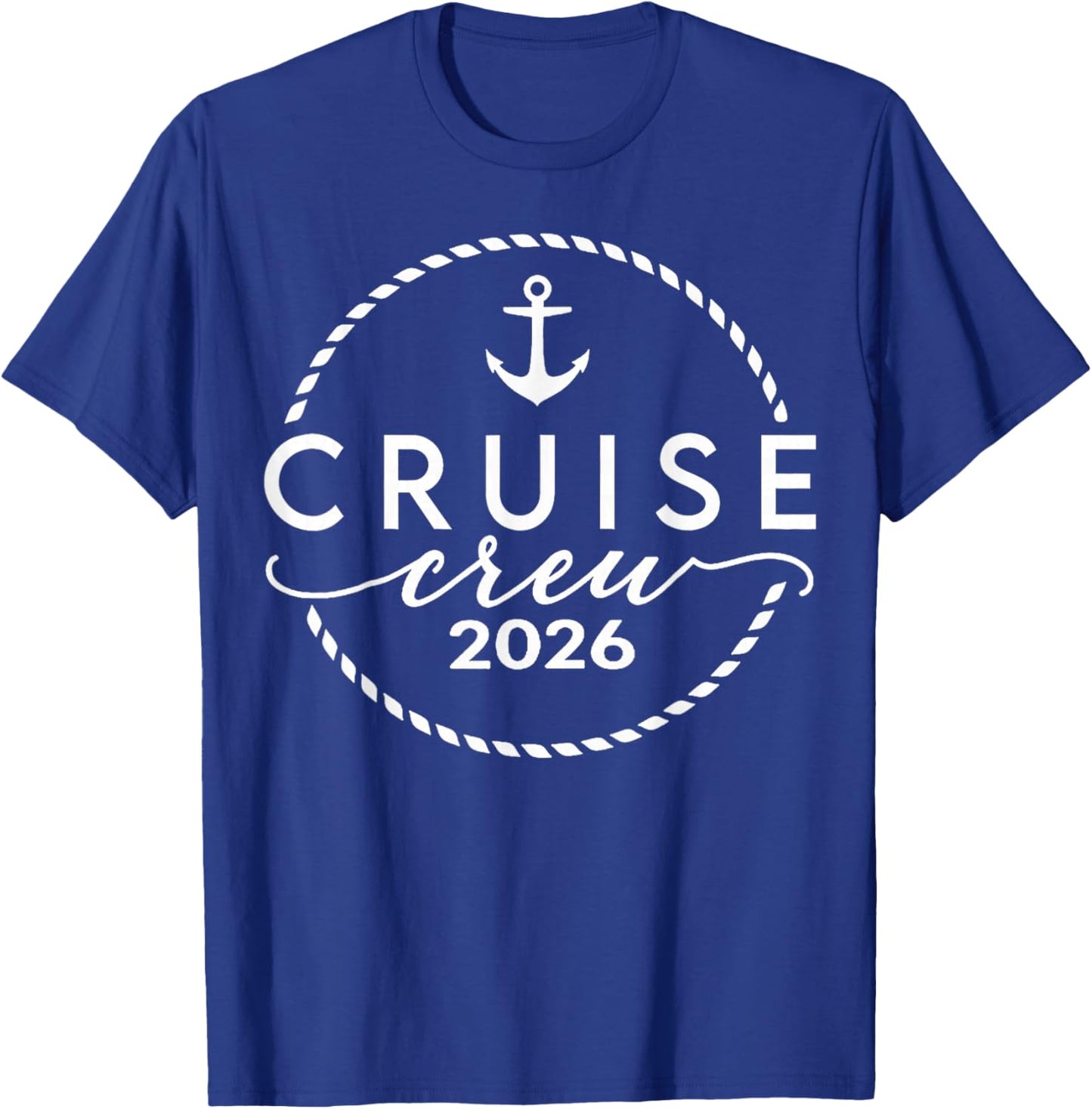 Cruise Crew 2026 Summer Vacation Trip Funny Matching Group T-Shirt - T-Shirt | Royal