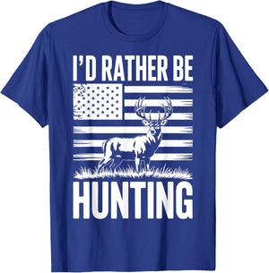 I'd Rather Be Hunting T-Shirt - T-Shirt | Royal