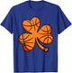 Basketball Irish Shamrock Clover Sports St. Patricks Day T-Shirt - T-Shirt | Royal