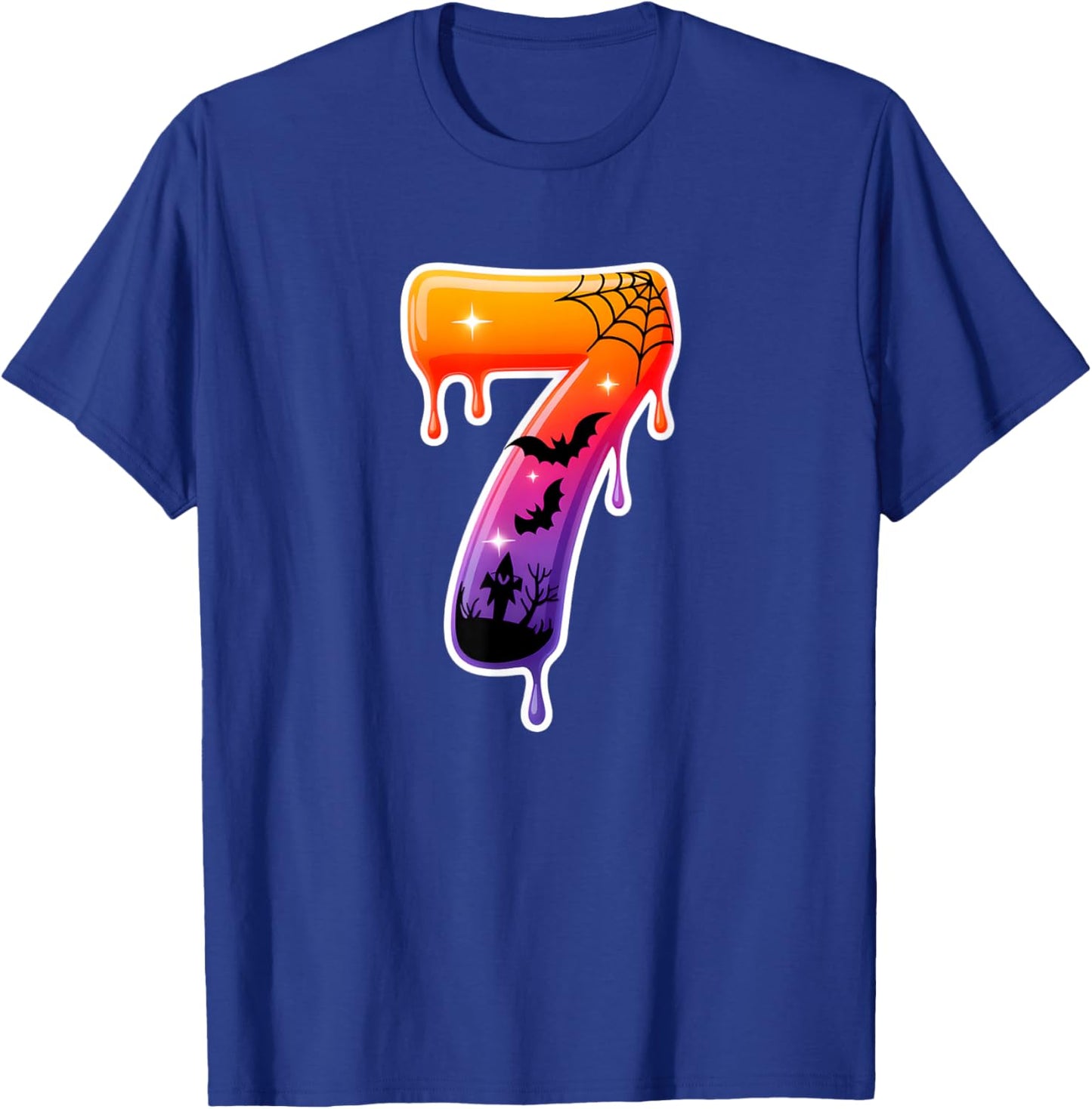 Six Seven 67 6 7 Meme Design Funny Ice Cream Drip Costume T-Shirt - T-Shirt | Royal