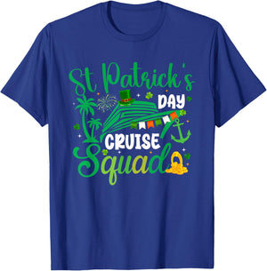 Funny St. Patrick’s Day Cruise Vacation Group Outfit T-Shirt - T-Shirt | Royal