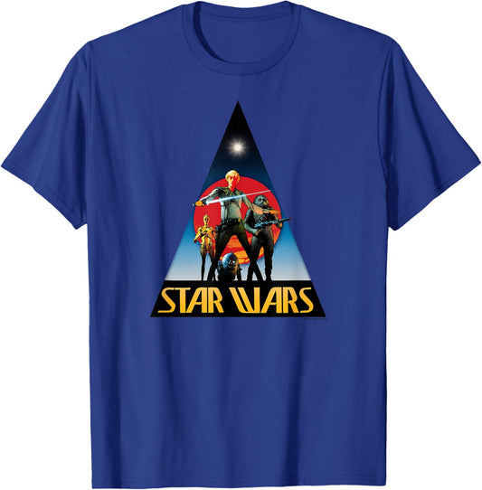 Star Wars - Classic - Retro Star Wars Logo T-Shirt - T-Shirt | Royal