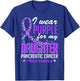 I Wear Purple for My Daughter Pancreatic Cancer Awareness T-Shirt - T-Shirt | Royal