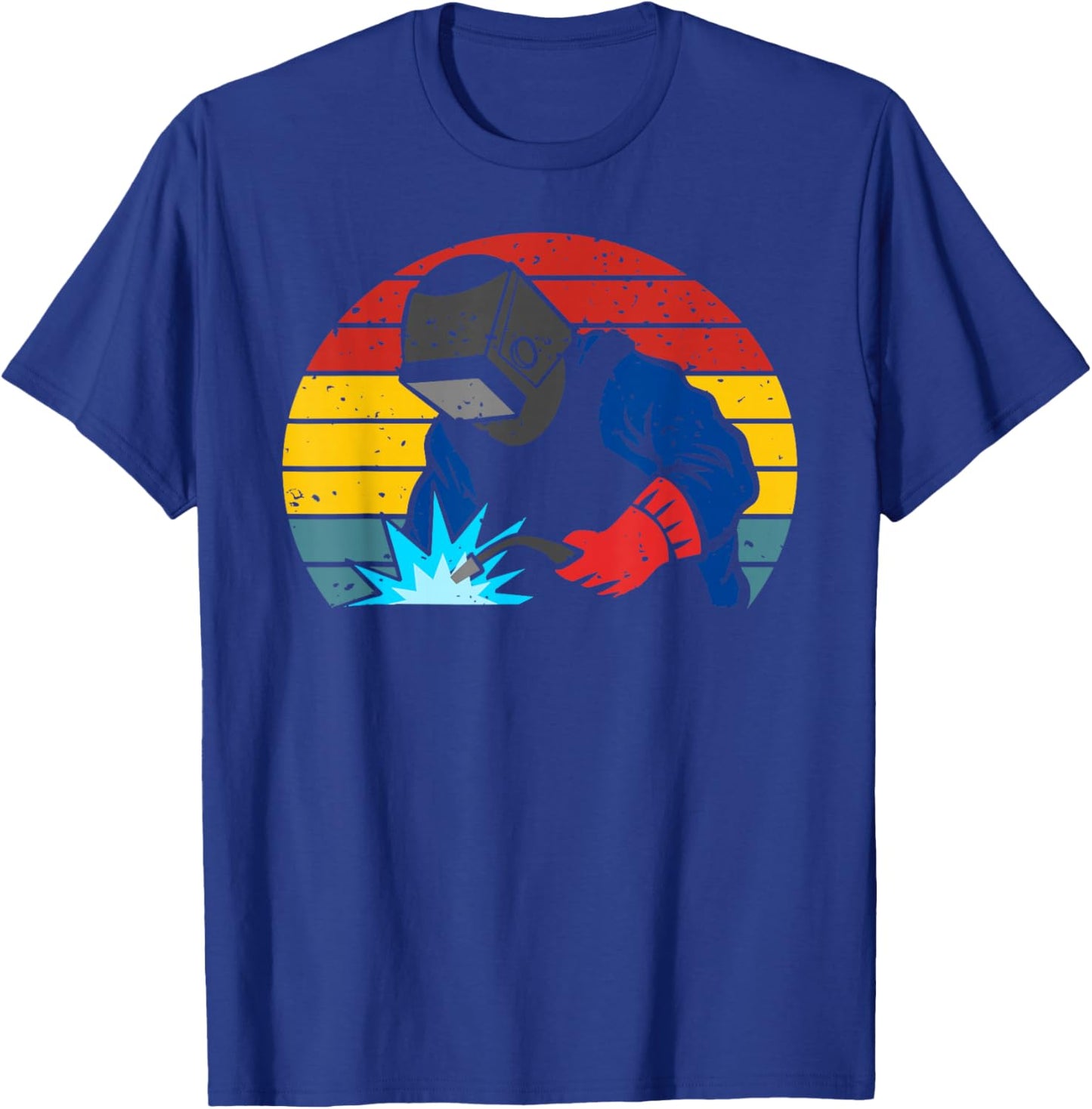 Retro Vintage Welding Welder Dad Men T-Shirt - T-Shirt | Royal