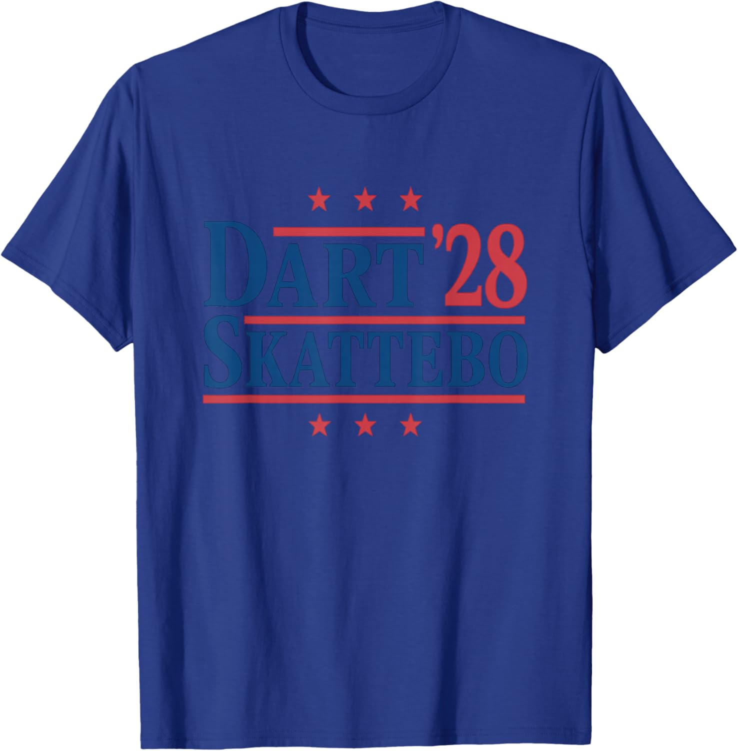 Dart Skattebo Satire 2028 Election Joke for New York Lovers T-Shirt - T-Shirt | Royal