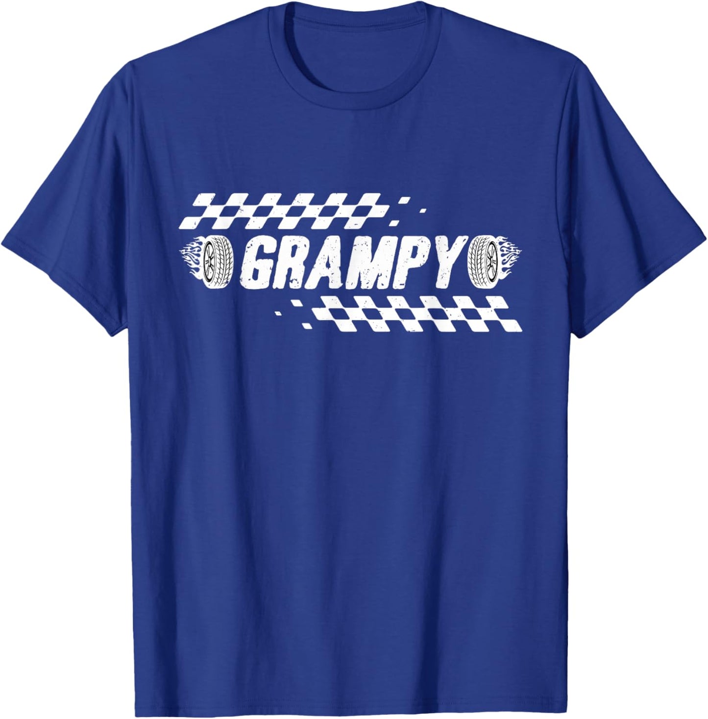 Grampy Racing Race Car Family Birthday Matching T-Shirt - T-Shirt | Royal