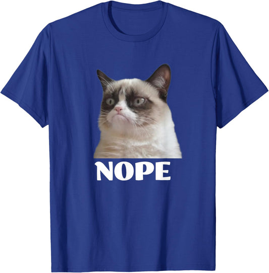Cat Nope T-Shirt - T-Shirt | Royal