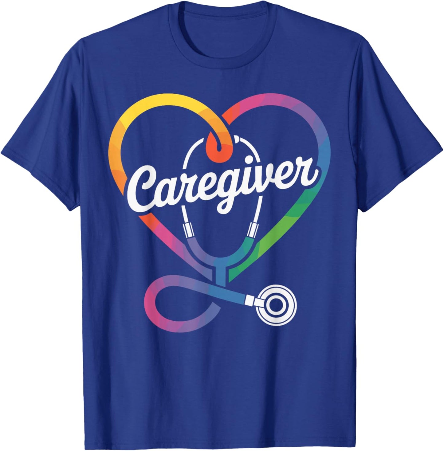 Caregiver Heart T-Shirt - T-Shirt | Royal