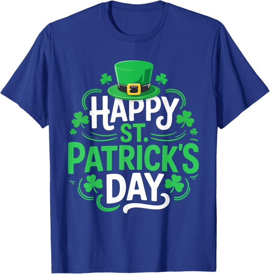 Happy St Patrick's Day Shirt Funny Irish Men Women Kids T-Shirt - T-Shirt | Royal